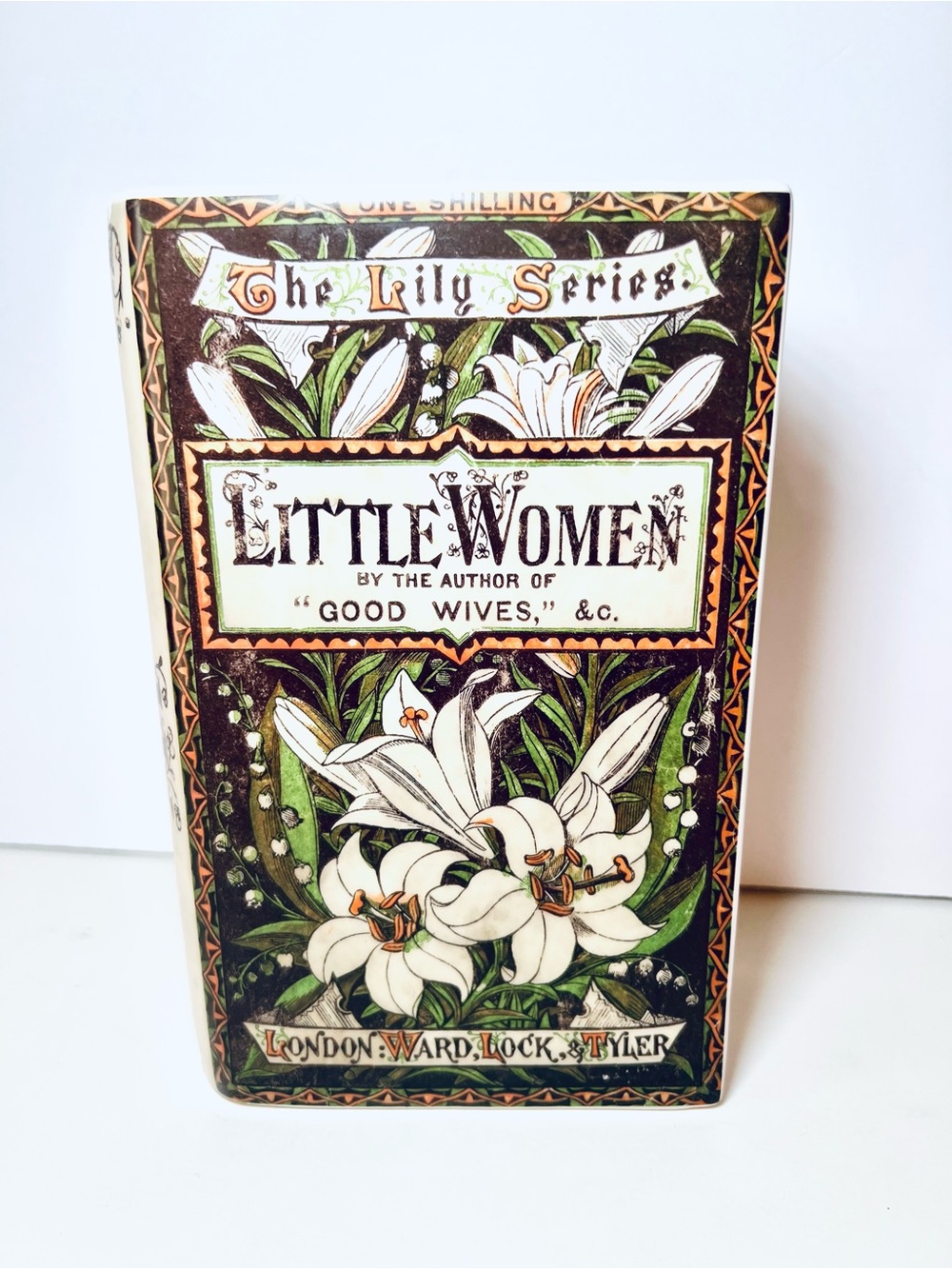 Little Women Book Ceramic Vase The Lily Series Flowers Library Decor Florals